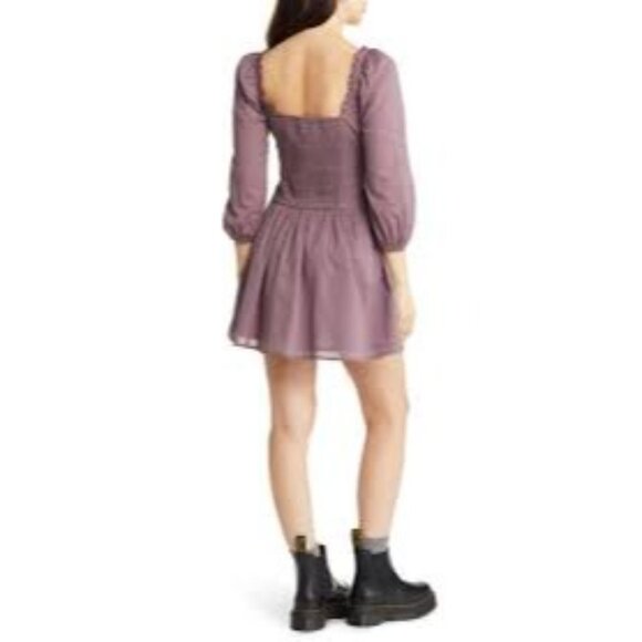 NWT BDG Urban Outfitters Lydia 3/4 Sleeve Corsetry Mini Dress, size X Small - Picture 10 of 11